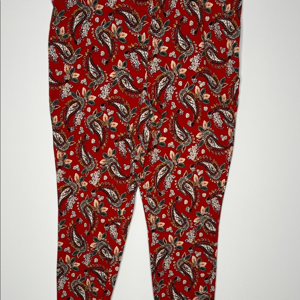 Cato Red Paisley Pants